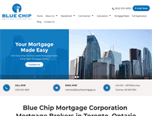 Tablet Screenshot of bluechipmortgage.ca